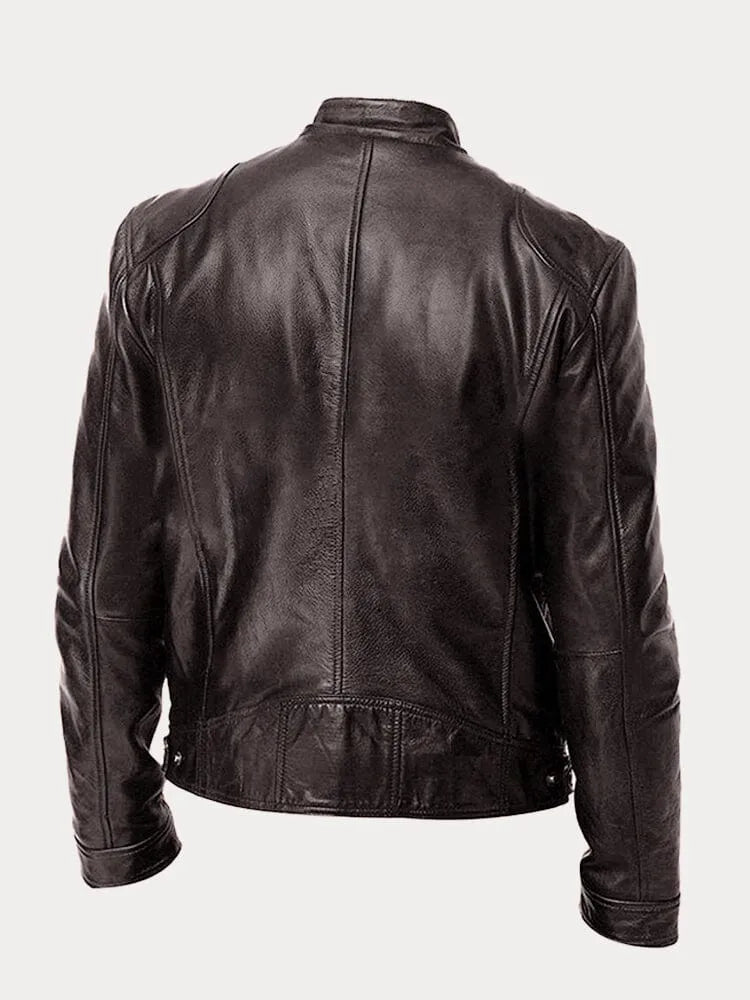 George | Classic Zip Leather Jacket