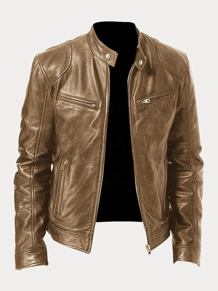 George | Classic Zip Leather Jacket