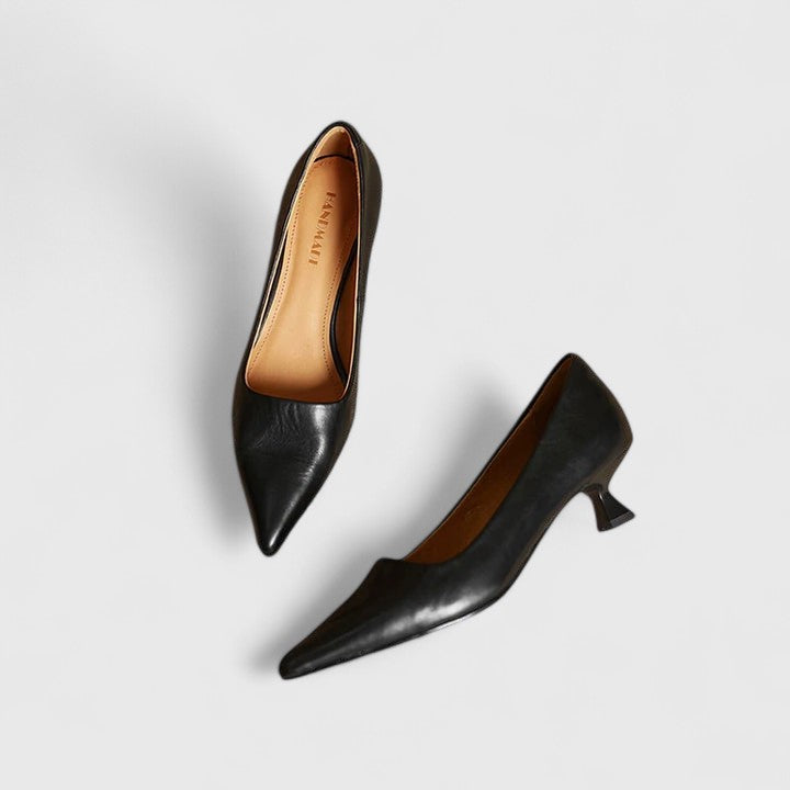 Theresa | Classic Pointed Kitten Heels