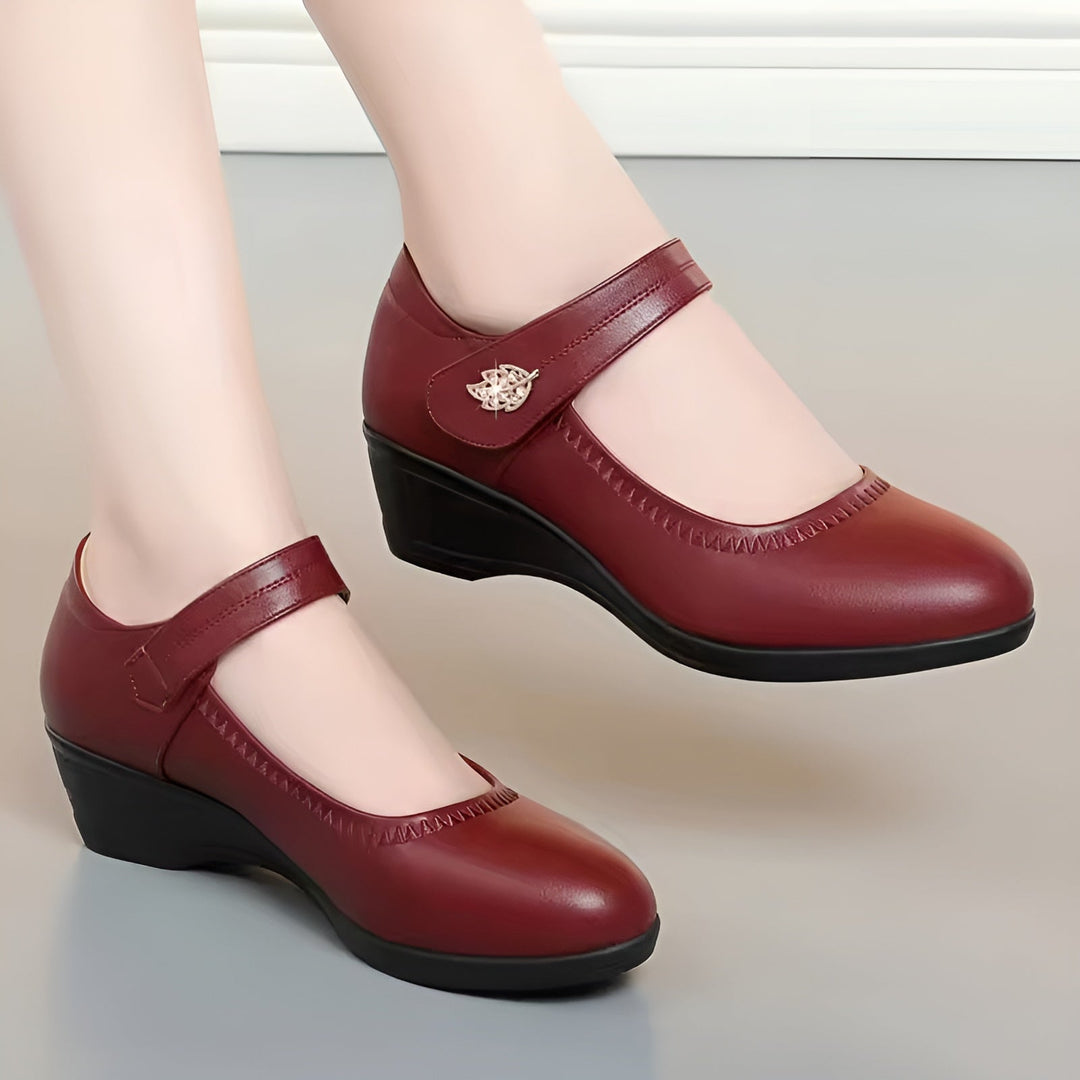 Diana | Comfort Strap Wedge Shoes