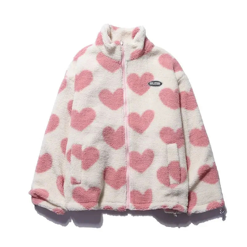 Mina | Heart-Lined Fleece Jacket