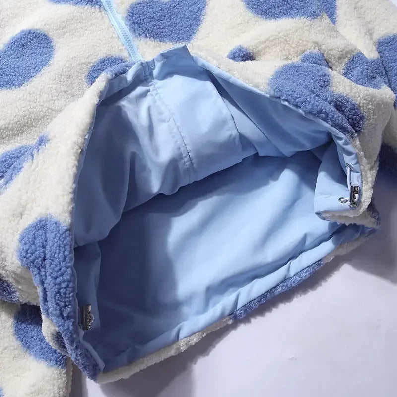 Mina | Heart-Lined Fleece Jacket