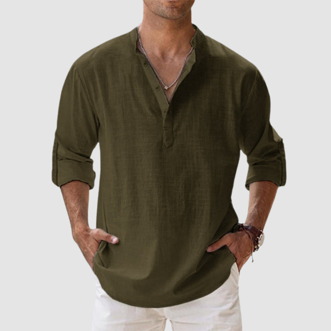 Nathan | Relaxed Fit Linen Shirt