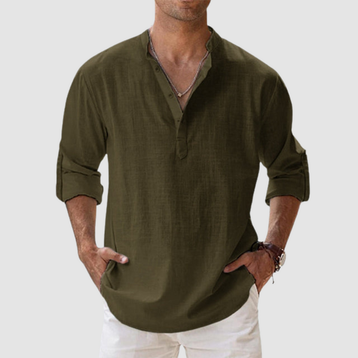 Nathan | Relaxed Fit Linen Shirt