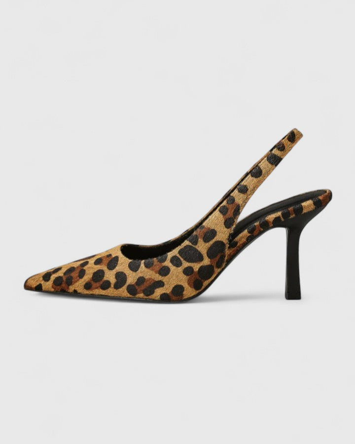Vivi | Leopard Slingback Heels