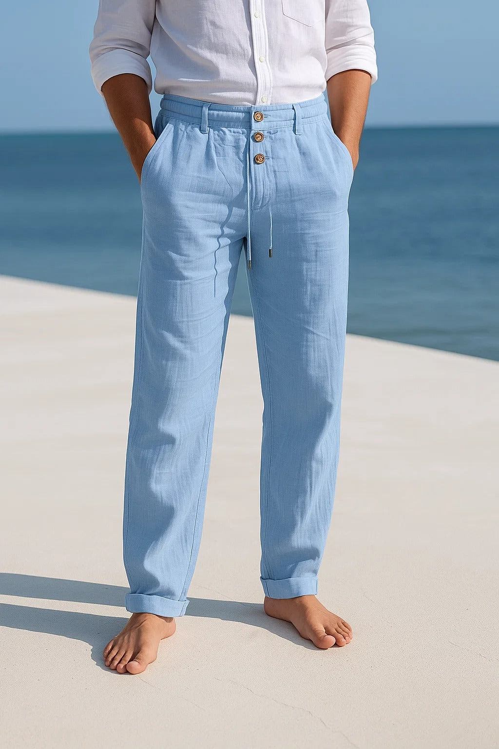 Geoffrey | Relaxed Linen Trousers