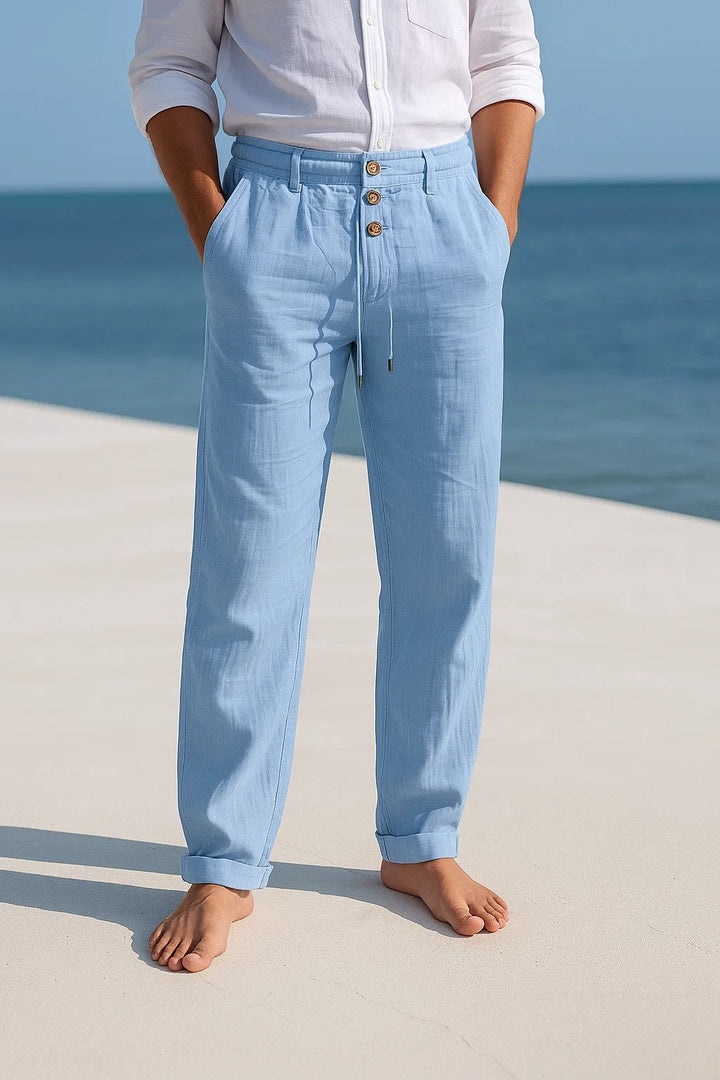 Geoffrey | Relaxed Linen Trousers