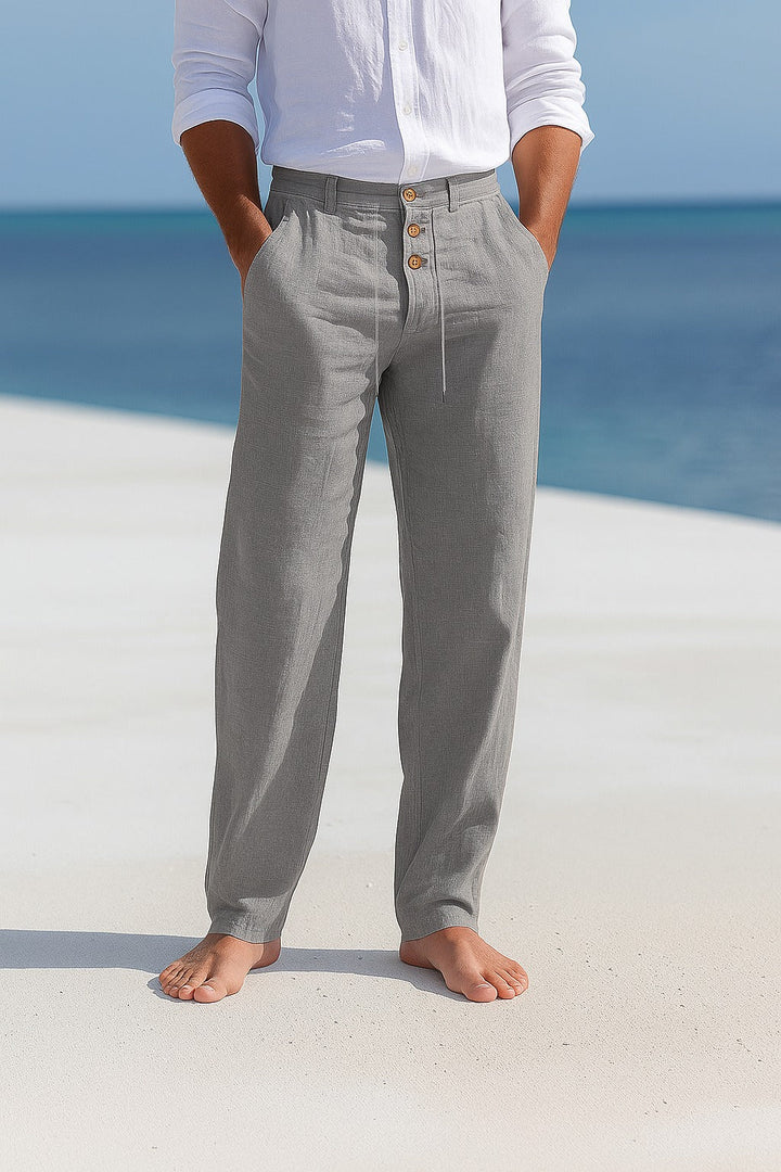 Geoffrey | Relaxed Linen Trousers