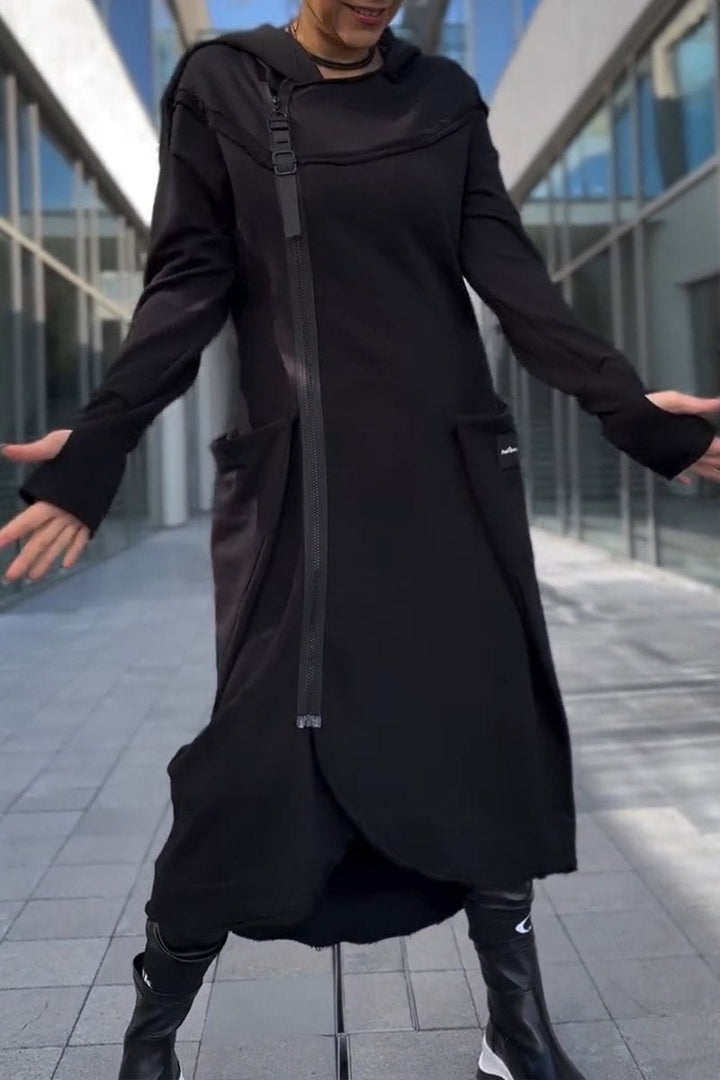 Monica | Asymmetrical Zip Dress