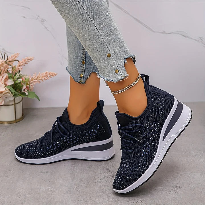Celeste | Sparkling Knit Comfort Sneakers