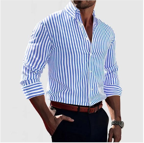 Victor | Striped Button Shirt