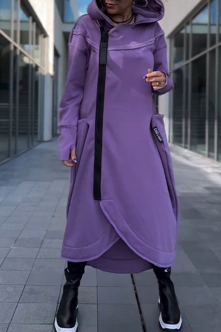 Monica | Asymmetrical Zip Dress