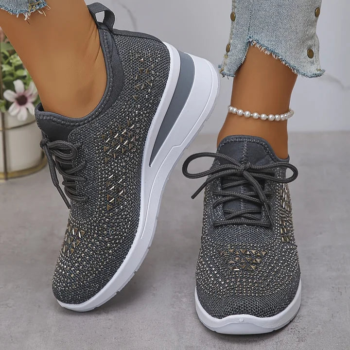 Celeste | Sparkling Knit Comfort Sneakers
