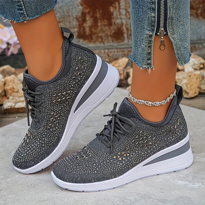 Celeste | Sparkling Knit Comfort Sneakers