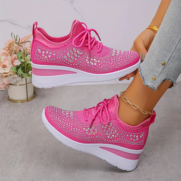 Celeste | Sparkling Knit Comfort Sneakers