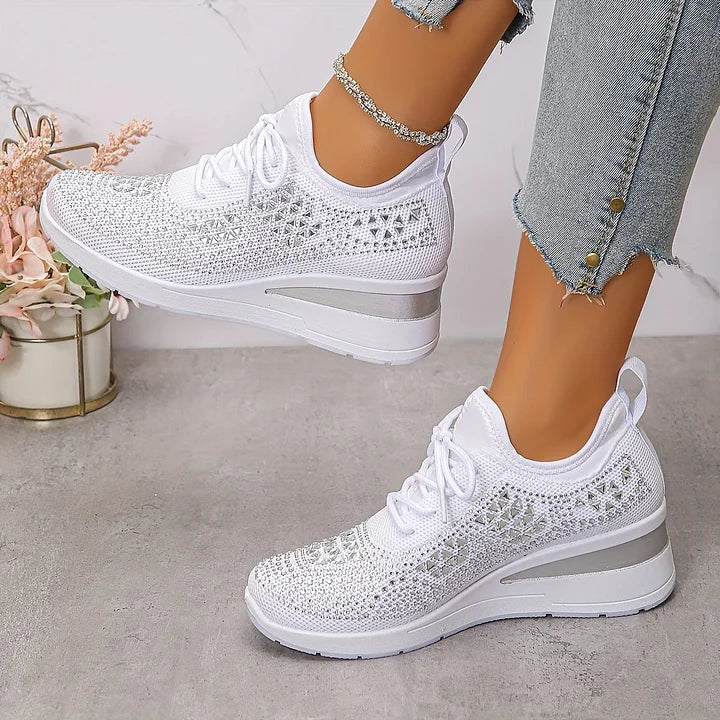 Celeste | Sparkling Knit Comfort Sneakers