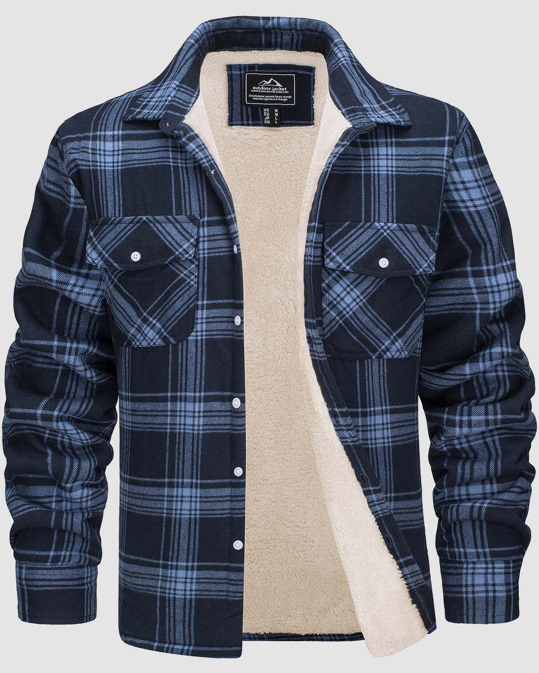 Frank | Sherpa-Lined Plaid Shirt Jacket