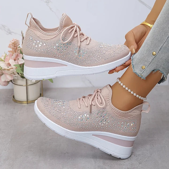Celeste | Sparkling Knit Comfort Sneakers