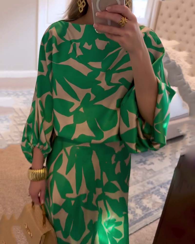 Nali | Flowing Print Dress