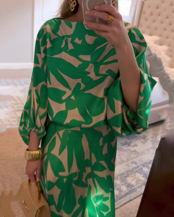 Nali | Flowing Print Dress