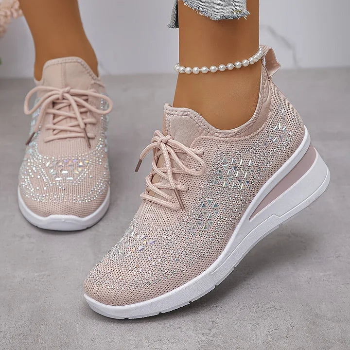 Celeste | Sparkling Knit Comfort Sneakers