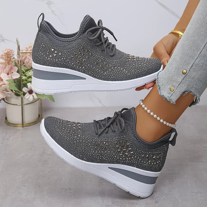 Celeste | Sparkling Knit Comfort Sneakers