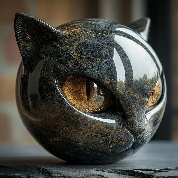 Salem | Glossy Cat Sculpture