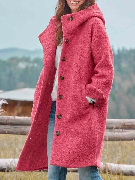 Catherine | Cozy Button Wool Coat