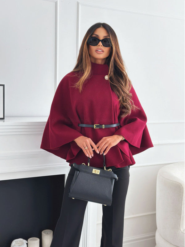 Sophia | Belted Cape Jacket