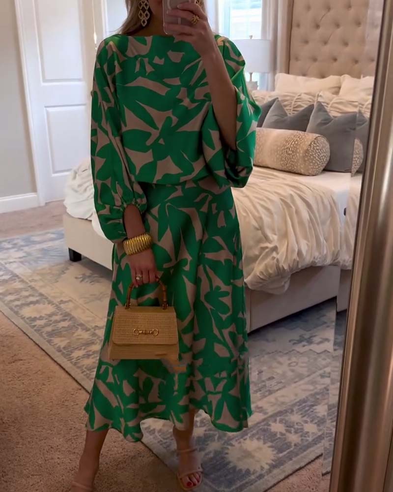 Nali | Flowing Print Dress