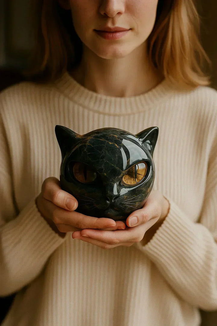 Salem | Glossy Cat Sculpture