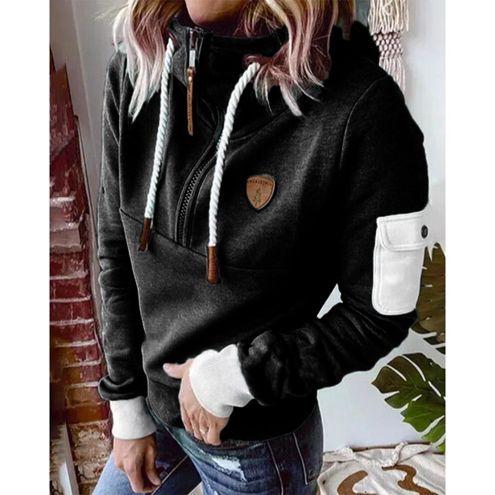 Willow | Two-Tone Quarter-Zip Hoodie