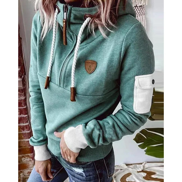 Willow | Two-Tone Quarter-Zip Hoodie