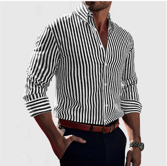 Victor | Striped Button Shirt