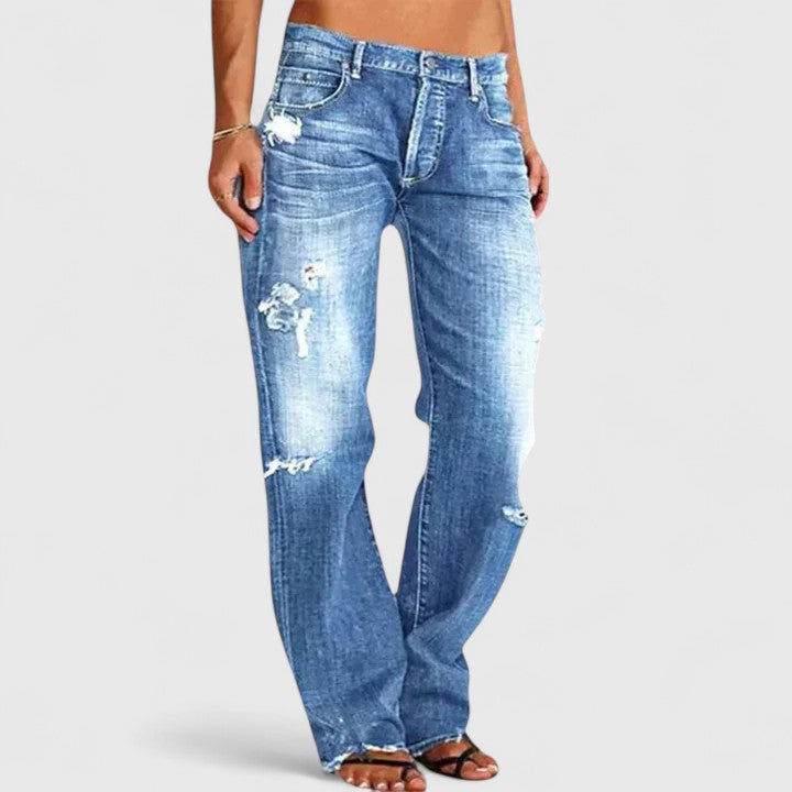 Rachel | Relaxed Distressed Jeans