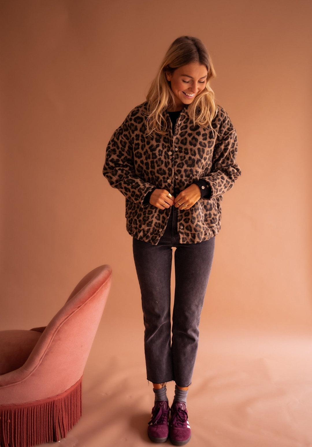 Sylvia | Button-Up Leopard Jacket