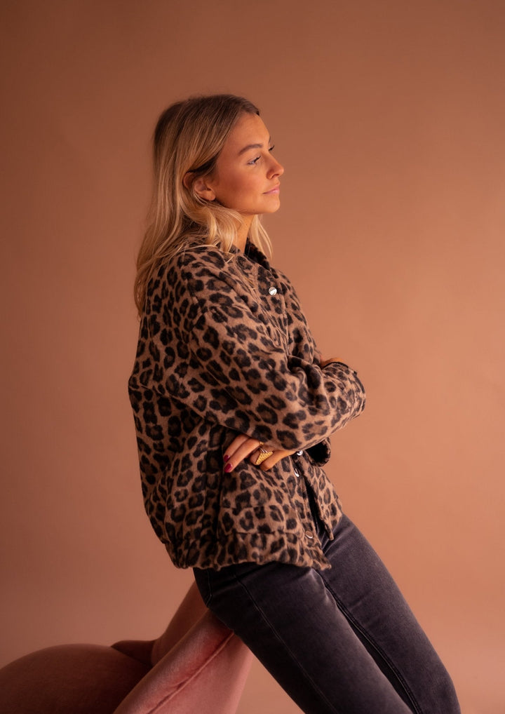 Sylvia | Button-Up Leopard Jacket