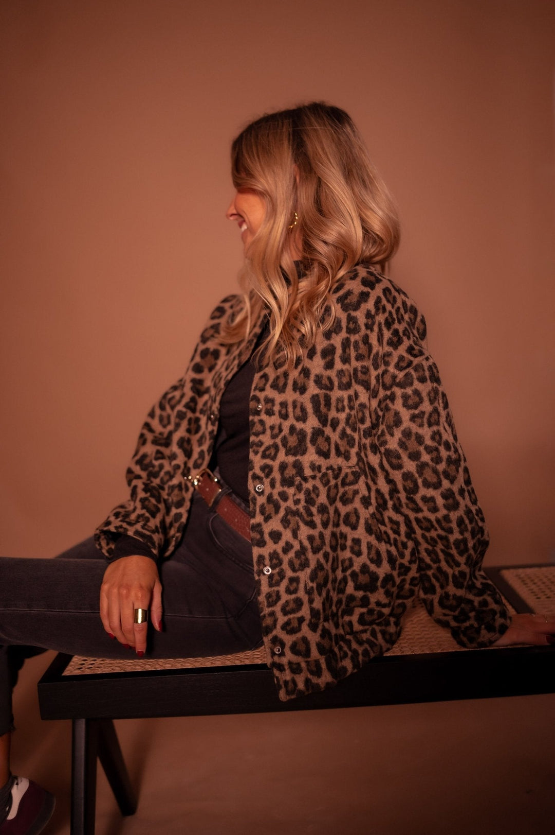 Sylvia | Button-Up Leopard Jacket