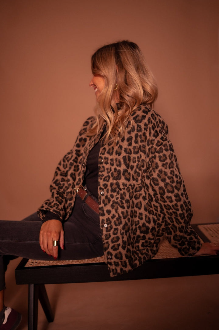 Sylvia | Button-Up Leopard Jacket