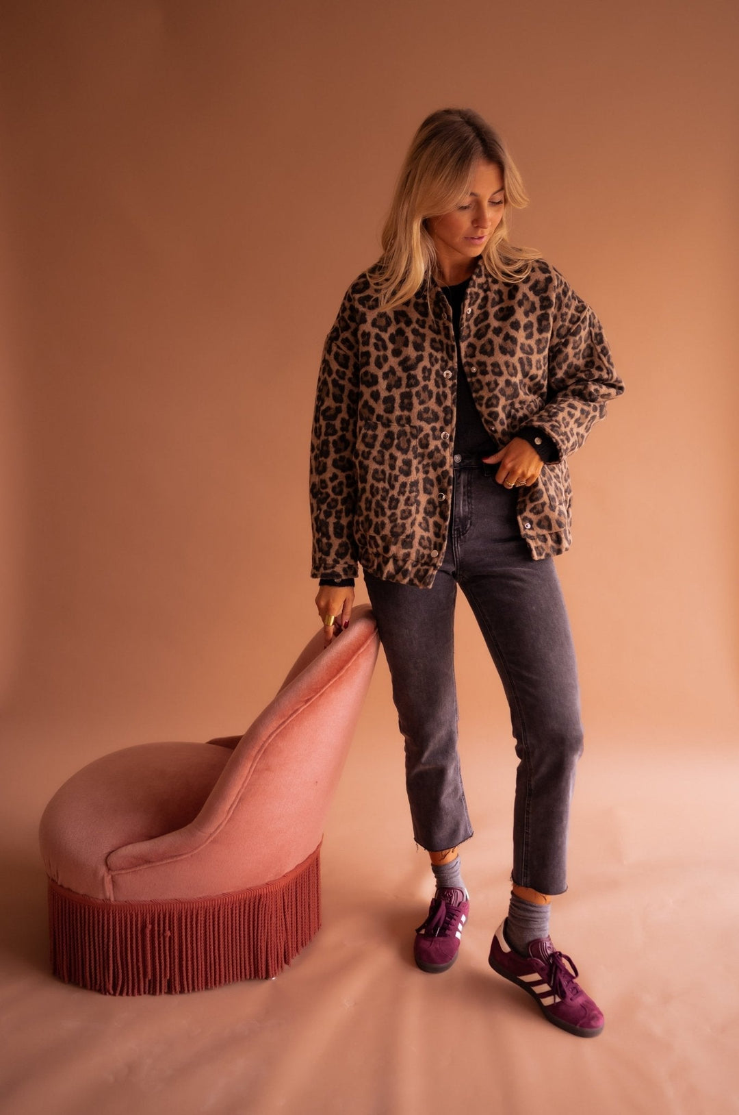 Sylvia | Button-Up Leopard Jacket