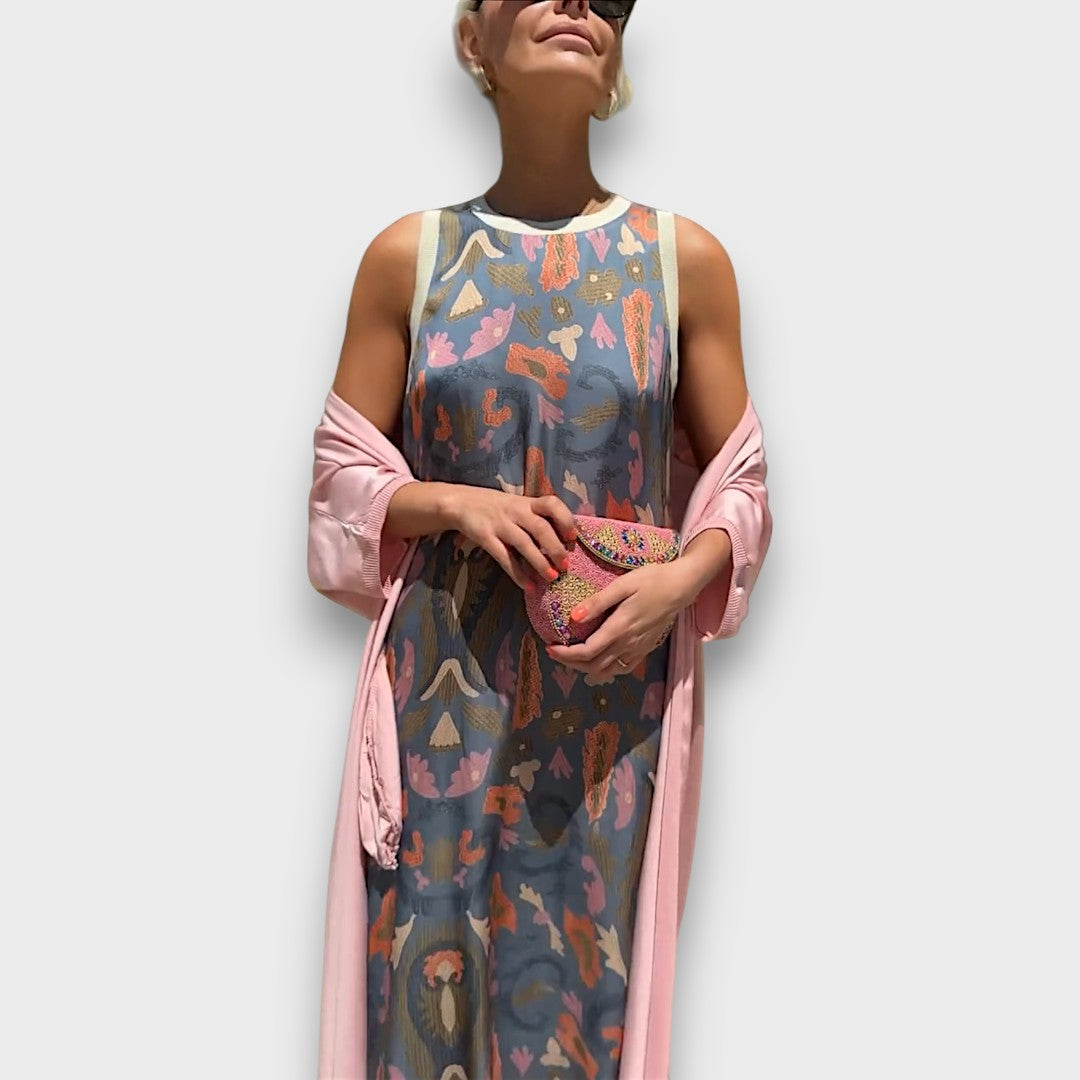 Lola | Sleeveless Printed Maxi Dress