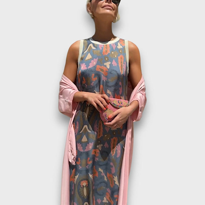 Lola | Sleeveless Printed Maxi Dress