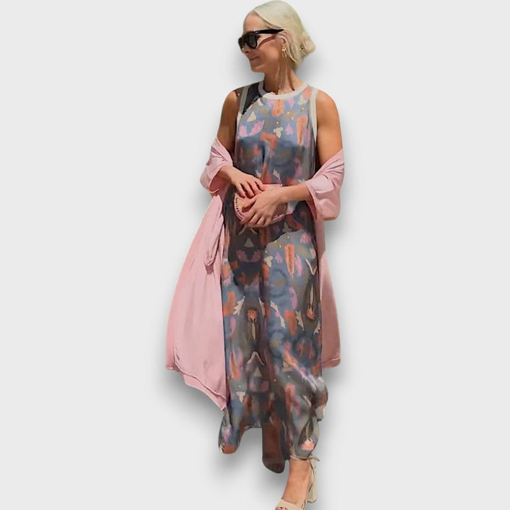 Lola | Sleeveless Printed Maxi Dress