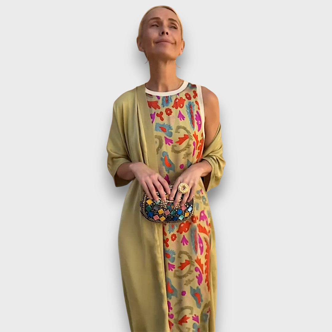 Lola | Sleeveless Printed Maxi Dress