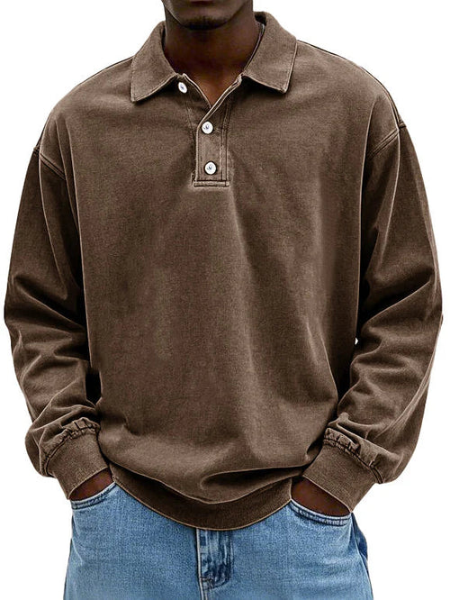 Dylan | Washed Polo Sweatshirt