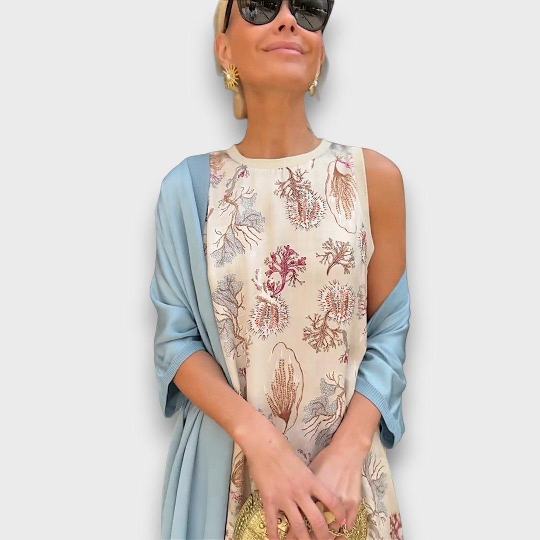 Lola | Sleeveless Printed Maxi Dress