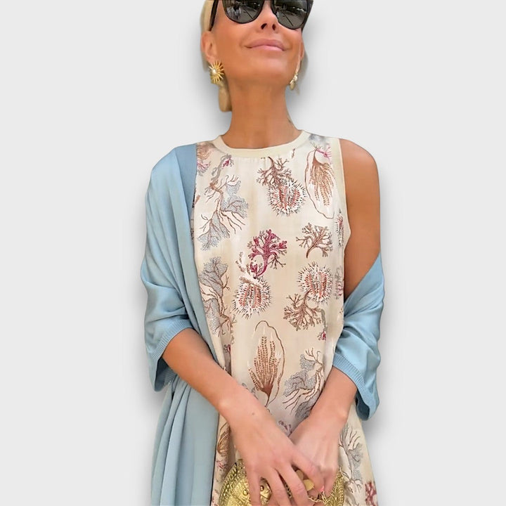 Lola | Sleeveless Printed Maxi Dress