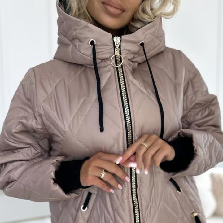 Deborah | Quilted Zip Hooded Jacket