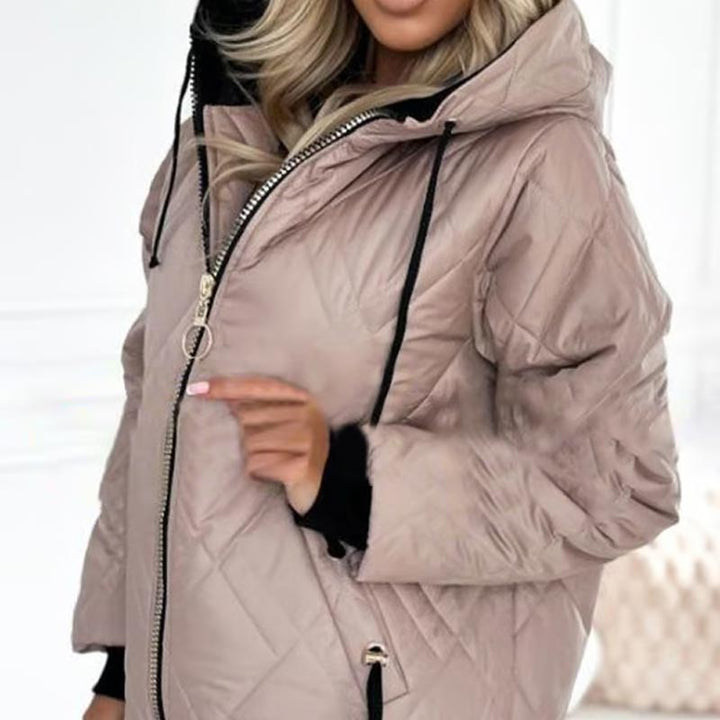 Deborah | Quilted Zip Hooded Jacket