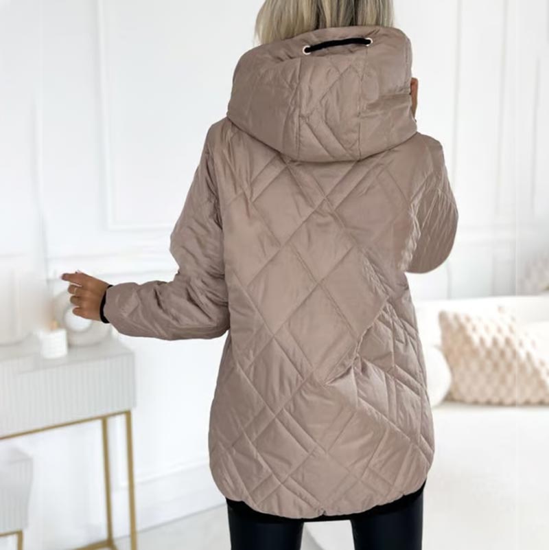 Deborah | Quilted Zip Hooded Jacket